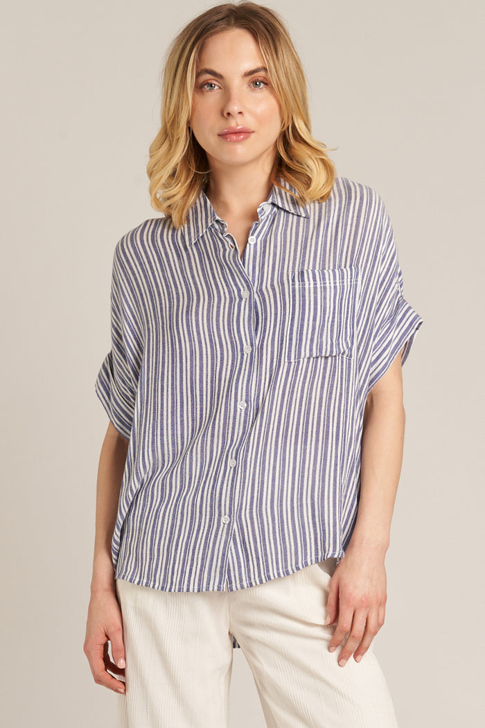 Eri Striped Button Down Shirt