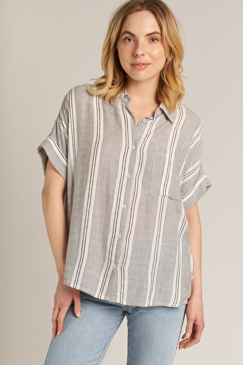 Untitled Thoughts Striped Shirt