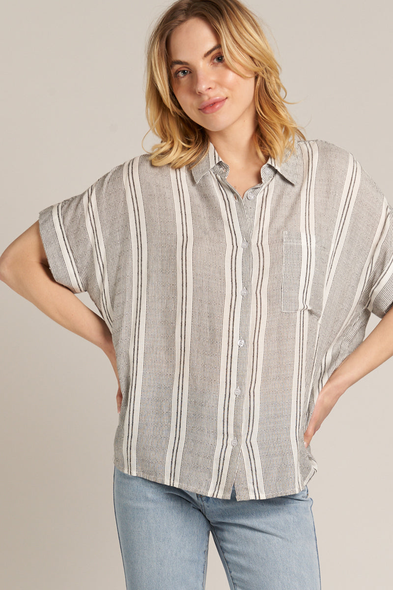 Untitled Thoughts Striped Shirt