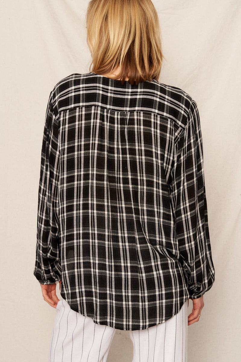 Savannah Plaid Blouse