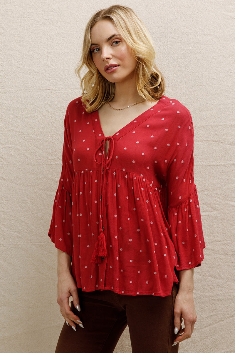 Emily Dotted Blouse