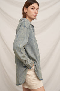 Sarah Denim Button Up