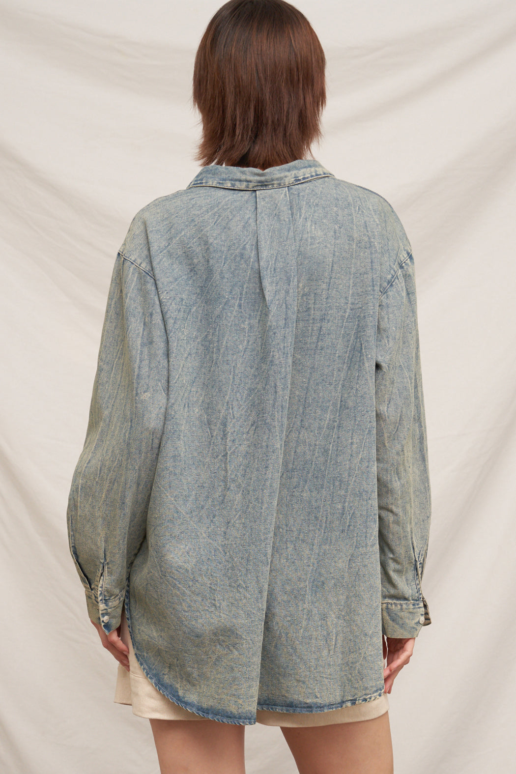 Sarah Denim Button Up