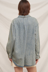Sarah Denim Button Up