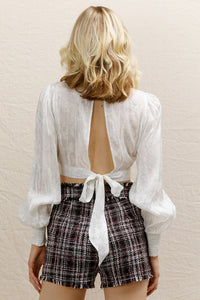 Ella Tweed Plaid Shorts