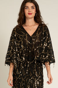 Diana Mesh Sequin Top