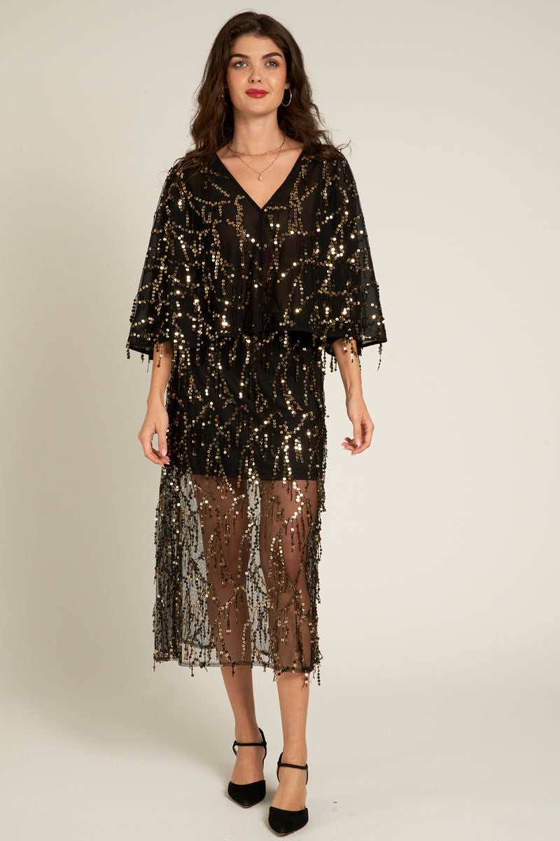 Diana Mesh Sequin Top