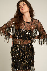 Diana Mesh Sequin Top