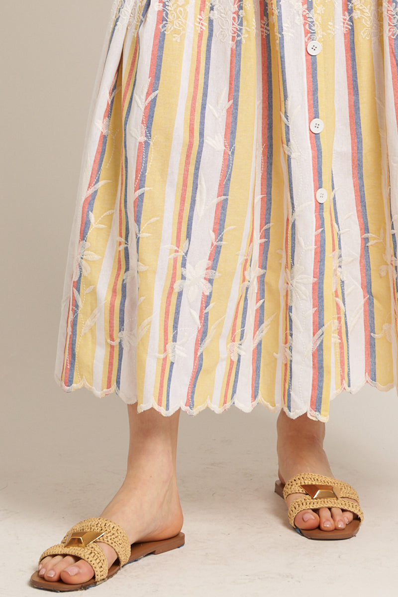 Persephone Striped Skirt