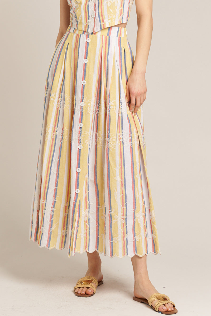 Persephone Striped Skirt