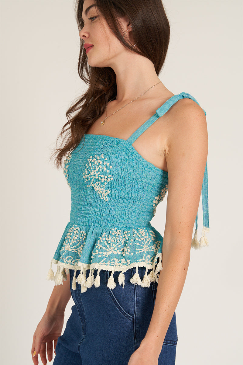 Bluebell Shoulder Tie Top