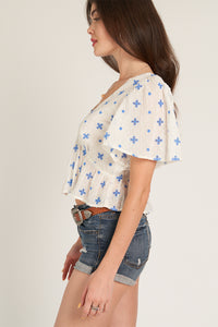 Camille Flutter Blouse