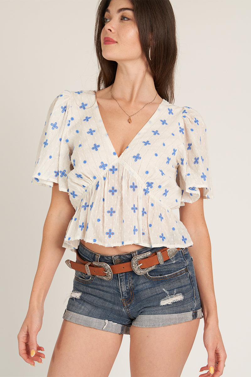 Camille Flutter Blouse