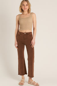 Double Mocha Cropped Jeans