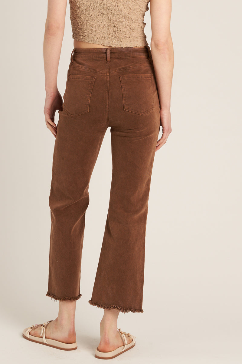 Double Mocha Cropped Jeans