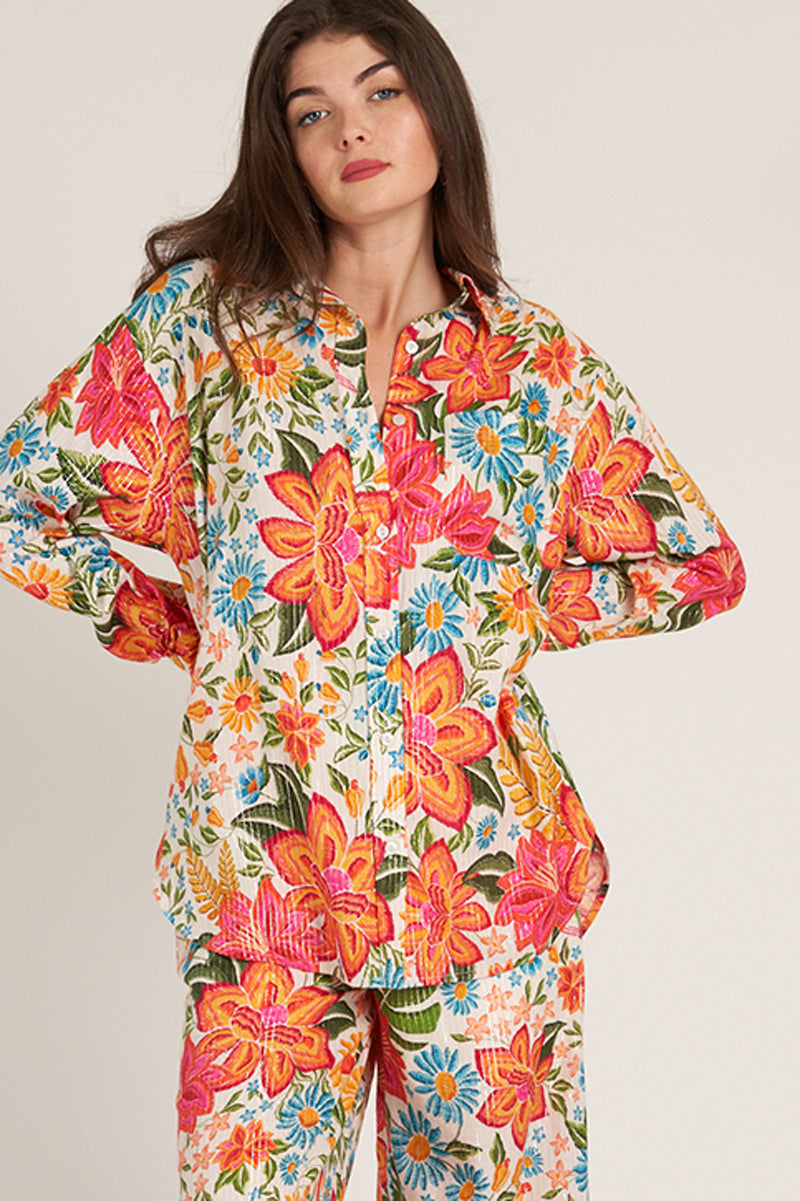 Khloris In Tropical Shirt