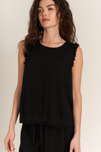 Kayla Back Button Sleeveless Top