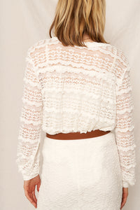 Seraphina Lace Blouse Cardigan