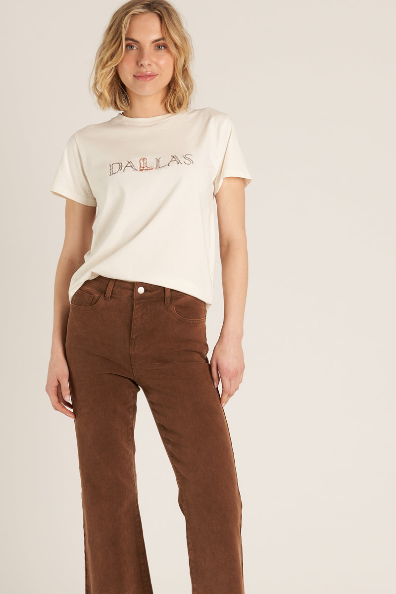 Double Mocha Cropped Jeans