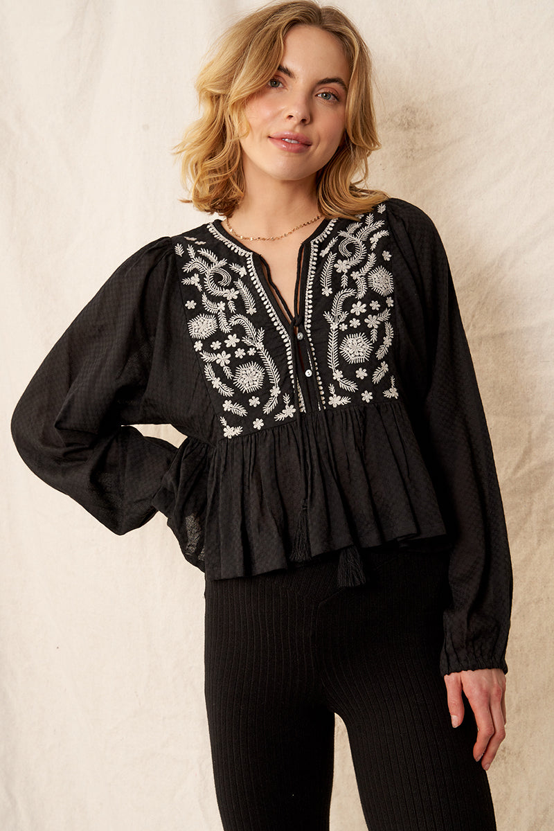 Ponnie Embroidered Top