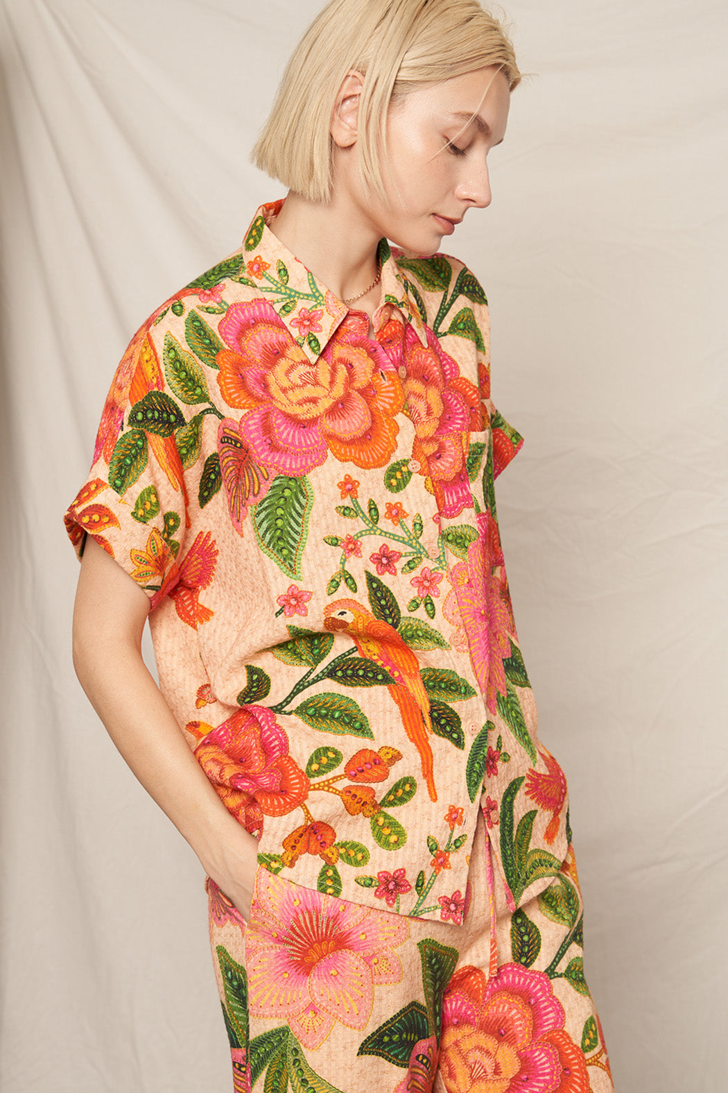 Maltese Block Button Down