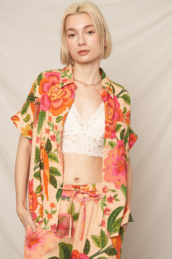 Maltese Block Button Down