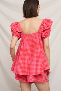 Pink Picnic Babydoll Top