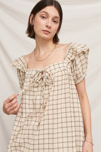 Cream Picnic Babydoll Top