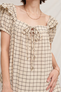 Cream Picnic Babydoll Top
