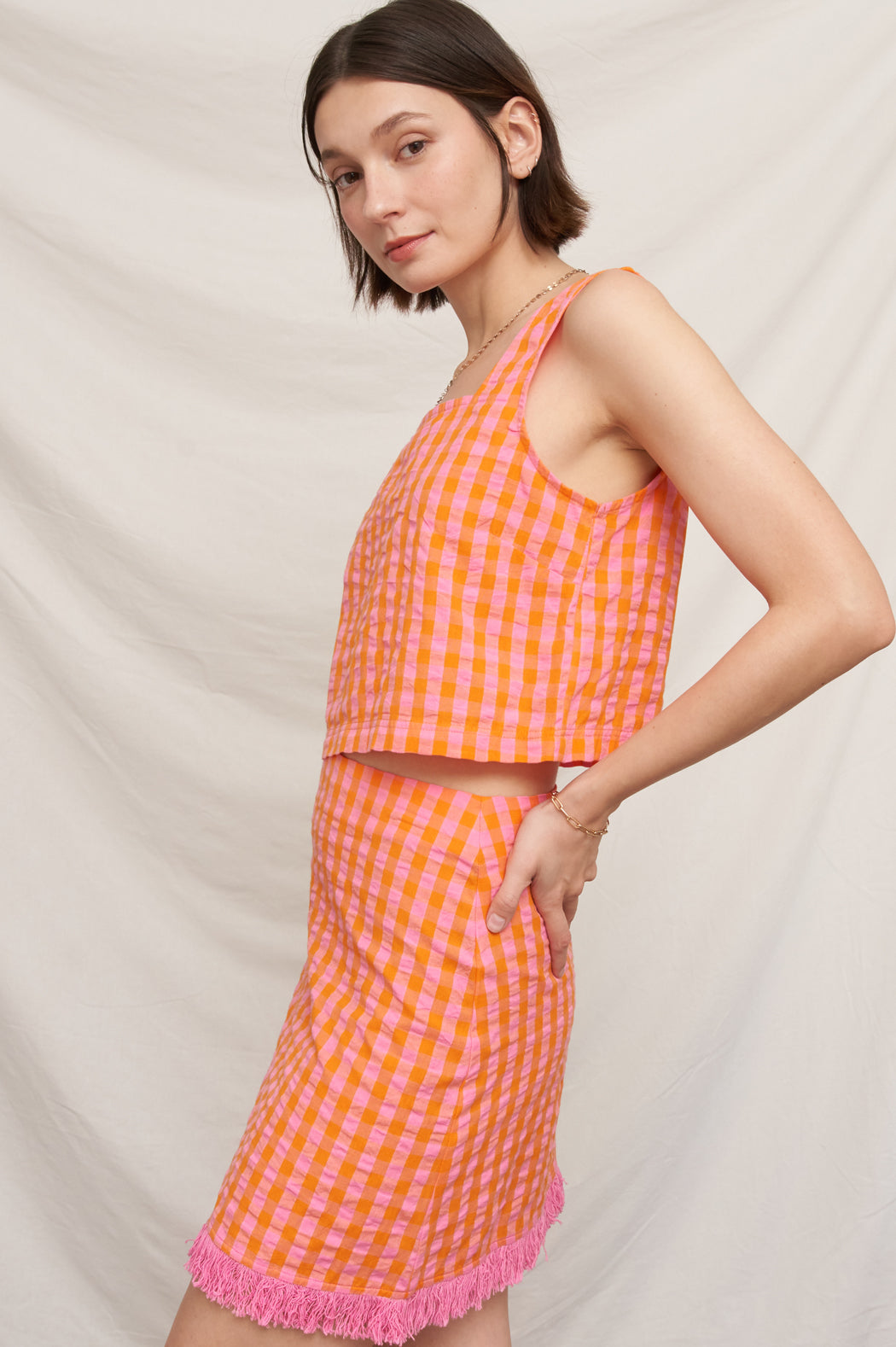 Tangerine Crop Top