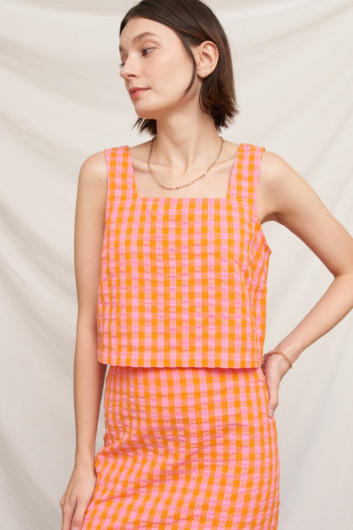 Tangerine Crop Top