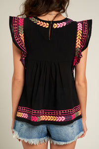 Delphine Embroidered Blouse