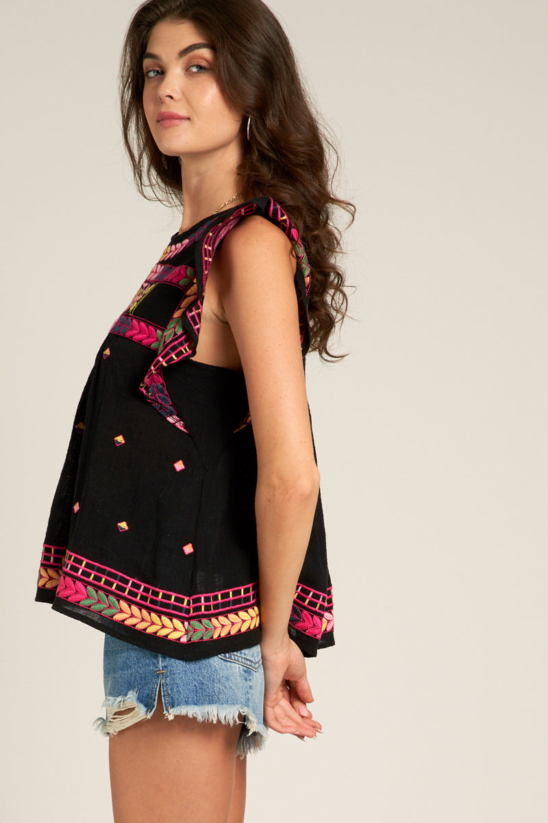 Delphine Embroidered Blouse