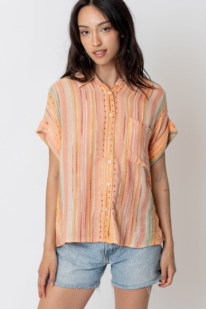 Sadenya Embroidered Button Down