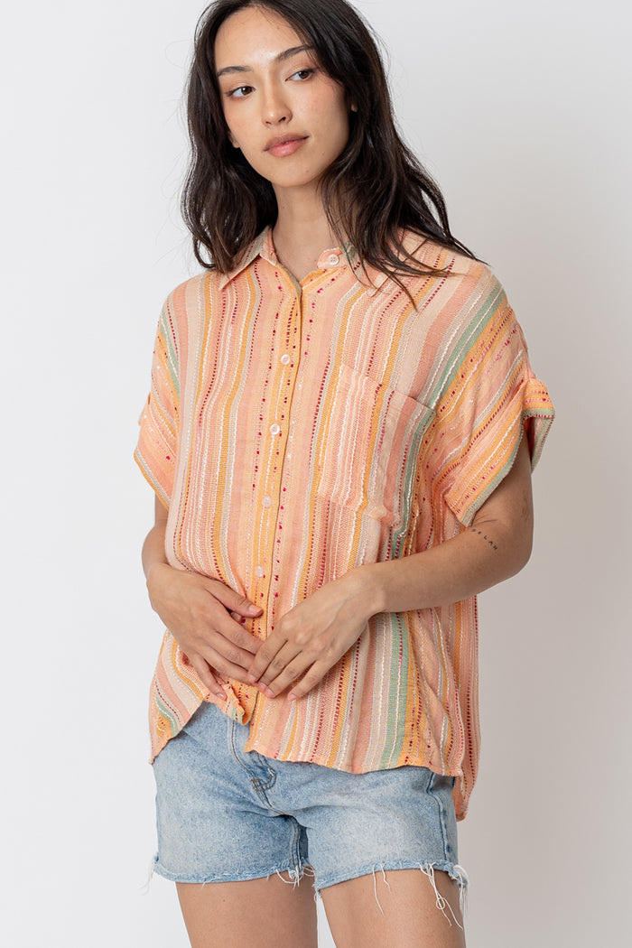 Sadenya Embroidered Button Down