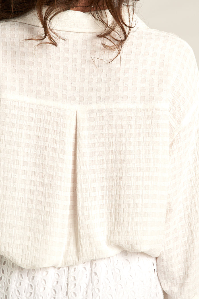 Lea Textured Button Down