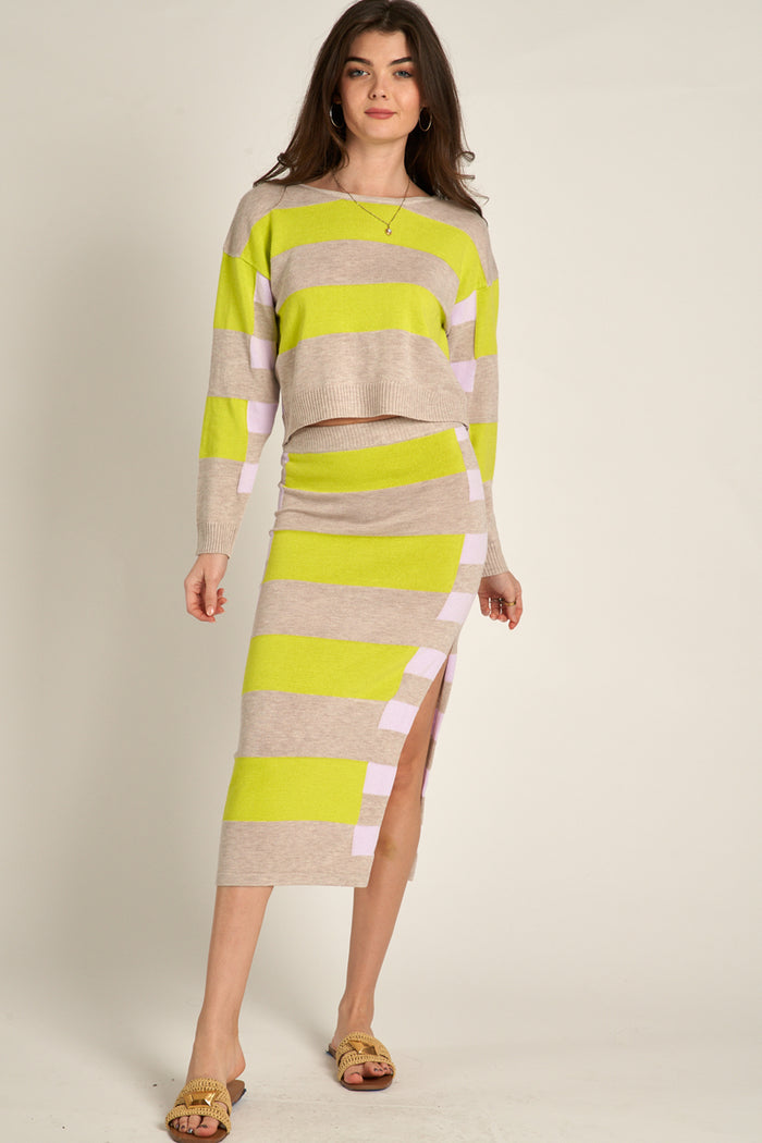 Jane Color Block Sweater