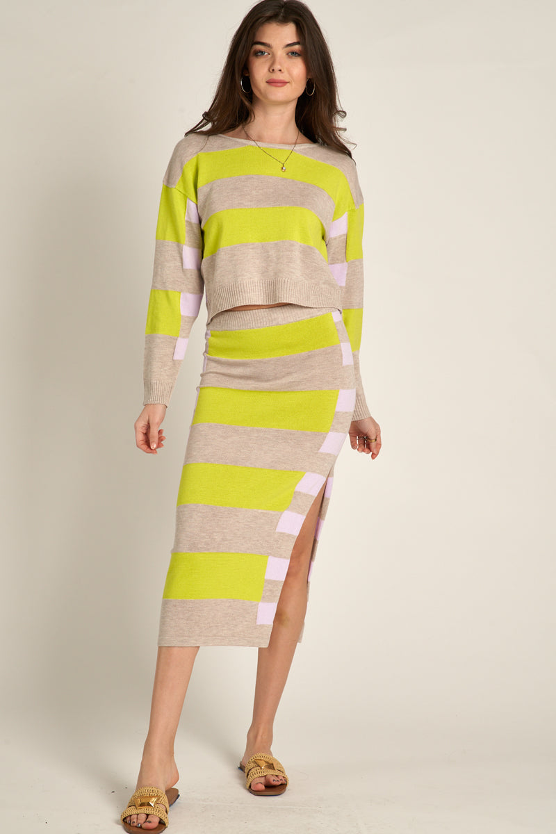 Jane Color Block Sweater