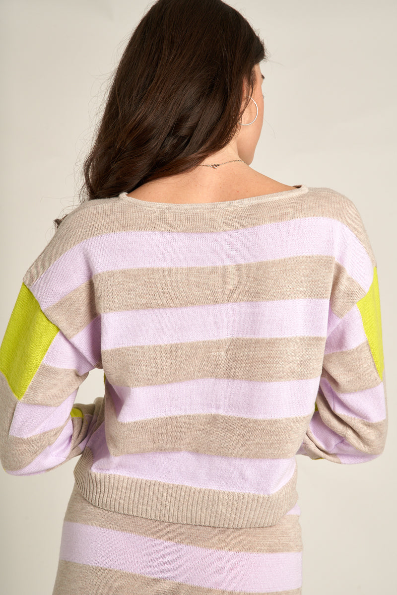 Jane Color Block Sweater