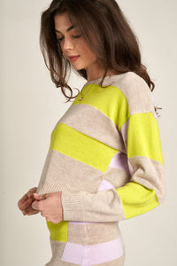 Jane Color Block Sweater