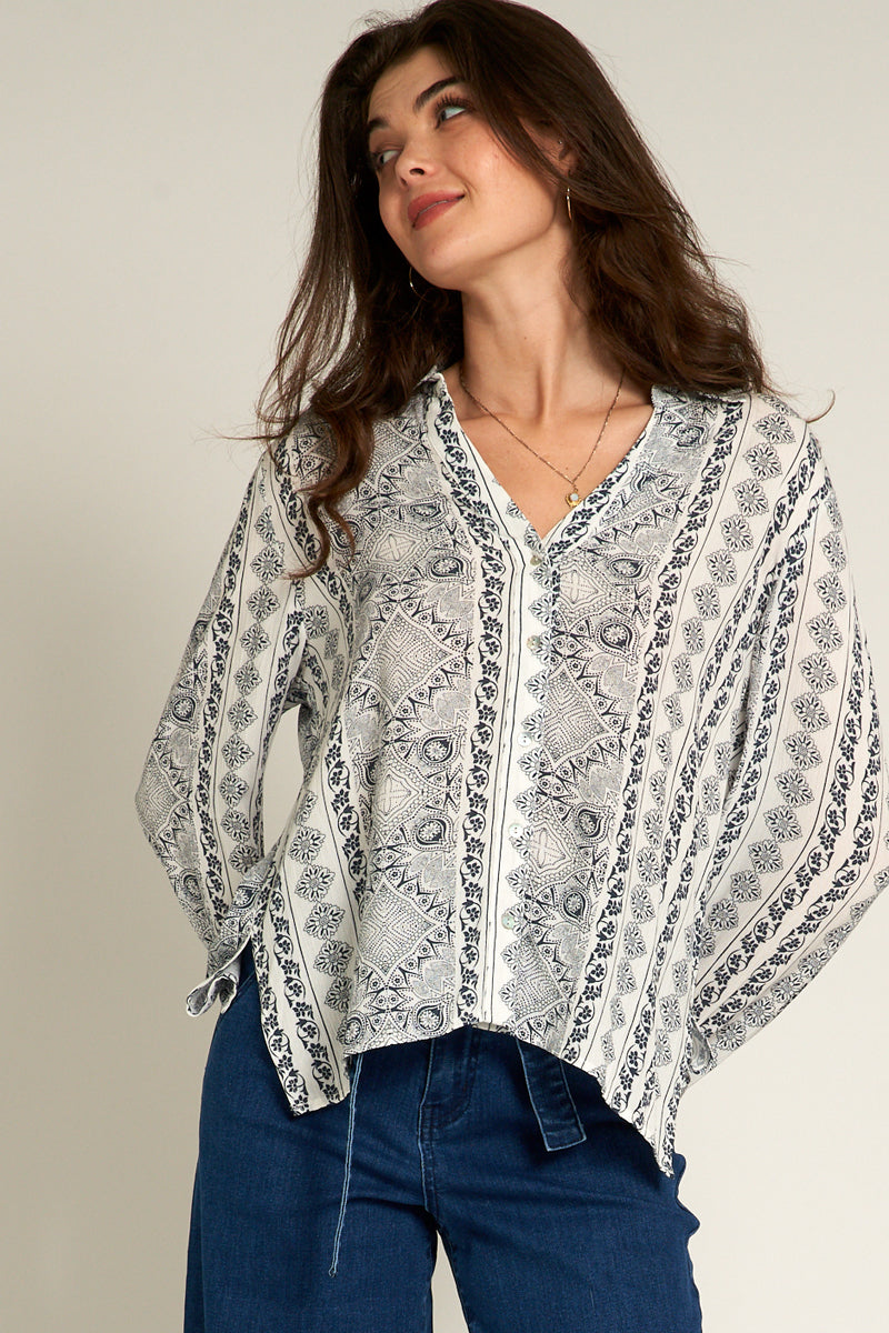 Dana Printed Blouse