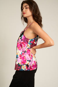 Lia Floral Satin Top