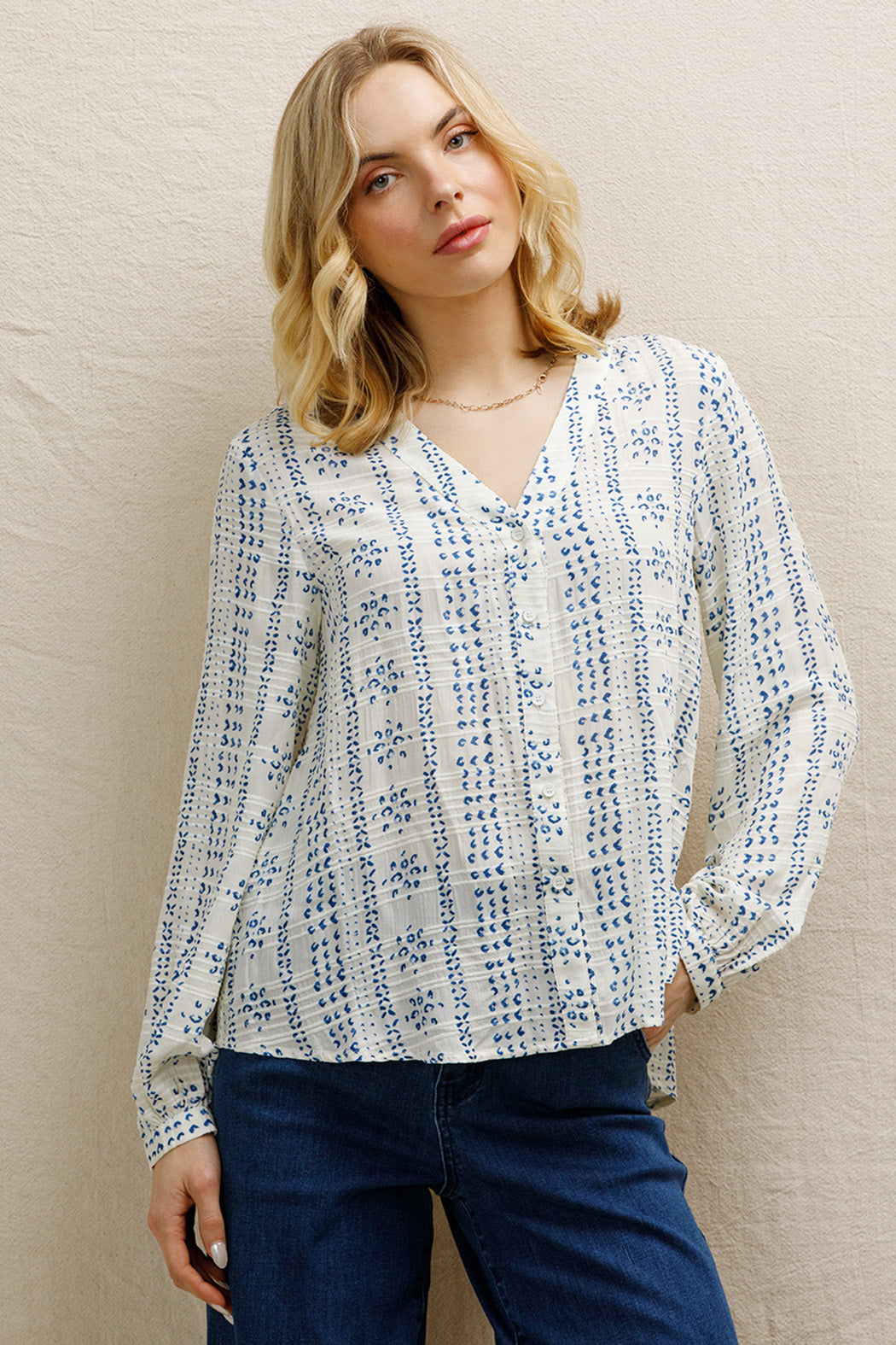 Siwa Long Sleeve Blouse