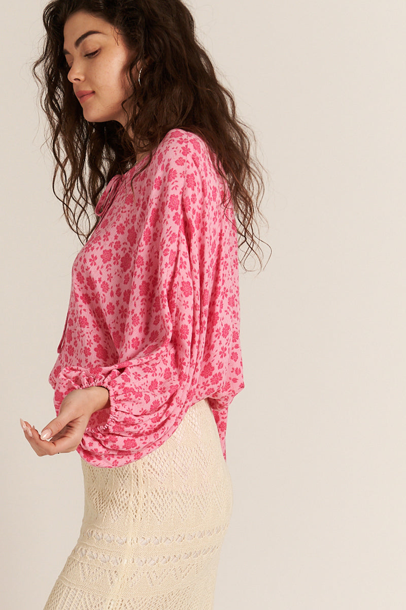 Bettina Pink Floral Blouse