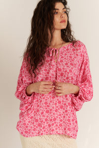 Bettina Pink Floral Blouse