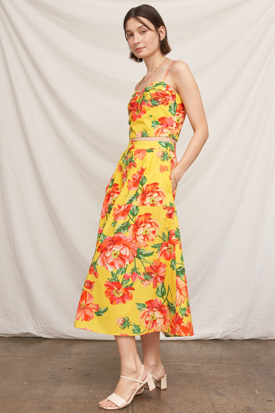 Rio Floral Bustier Top