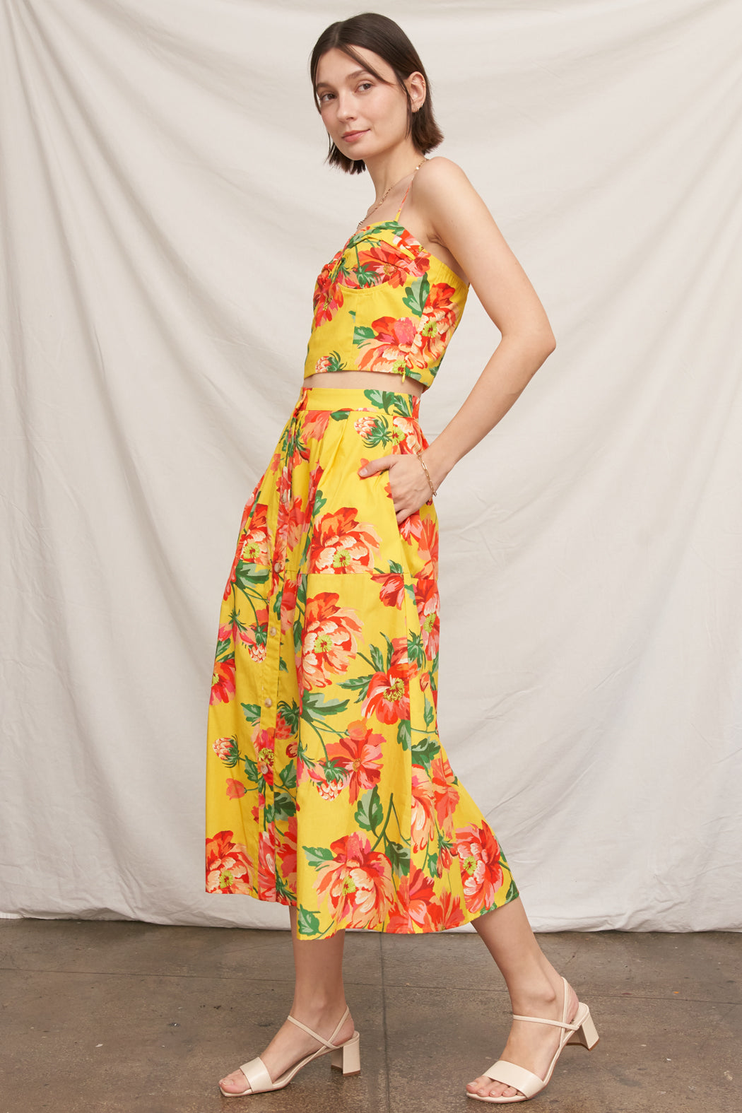 Rio Floral Bustier Top