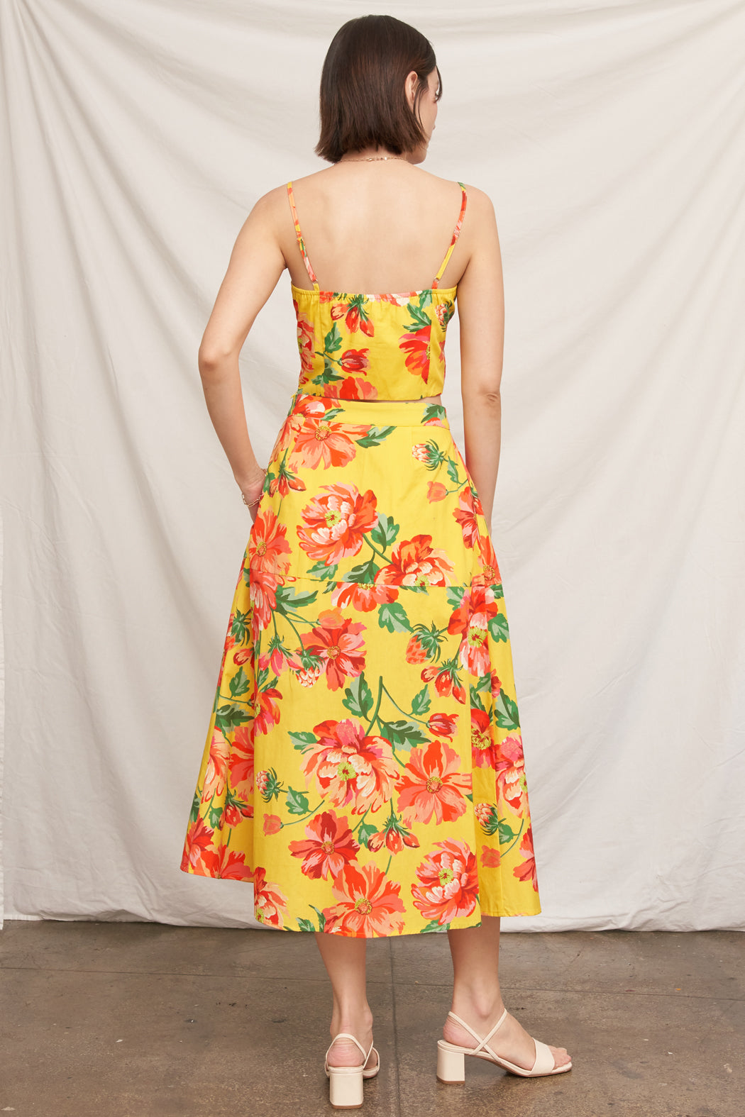 Rio Floral Midi Skirt