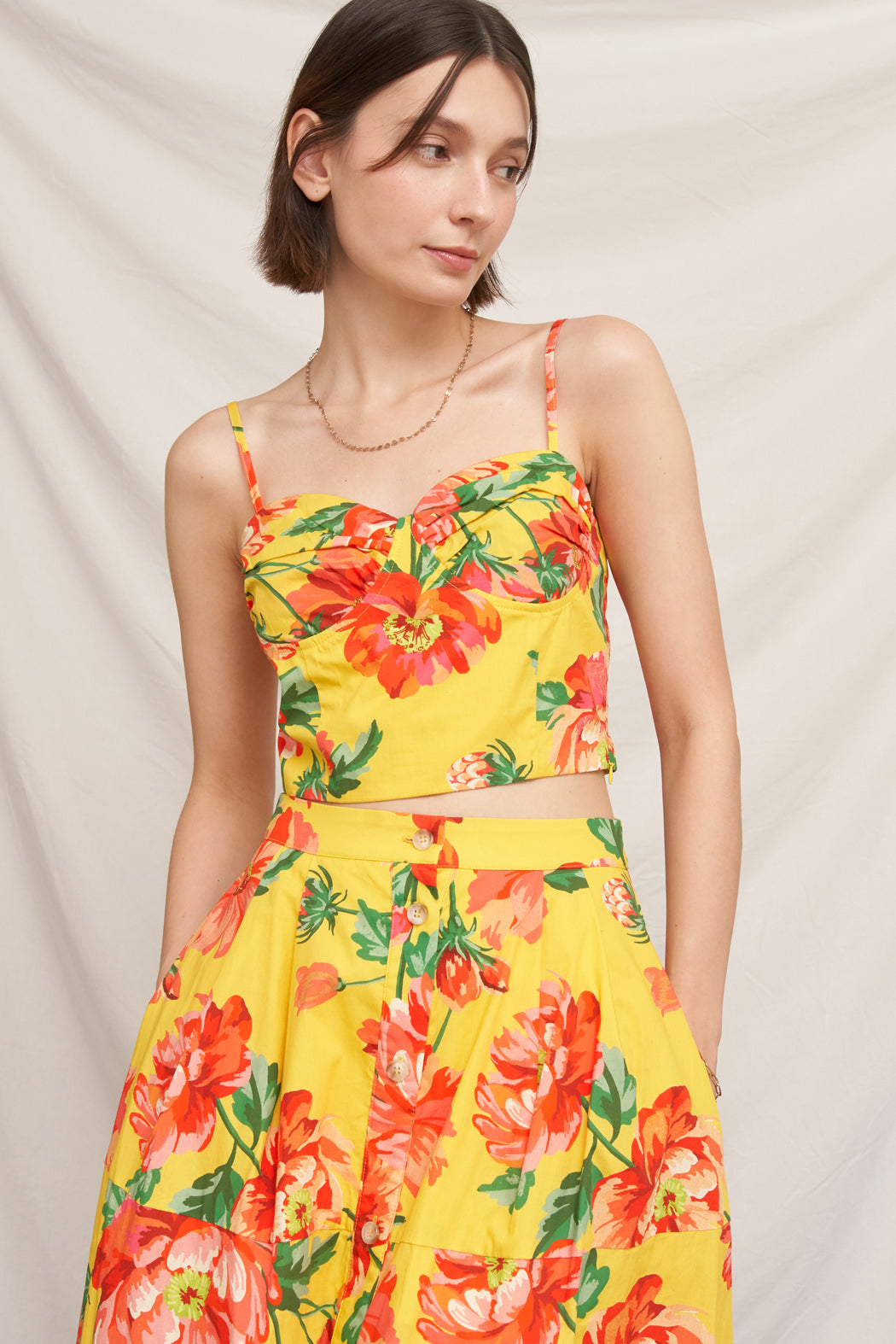 Rio Floral Bustier Top
