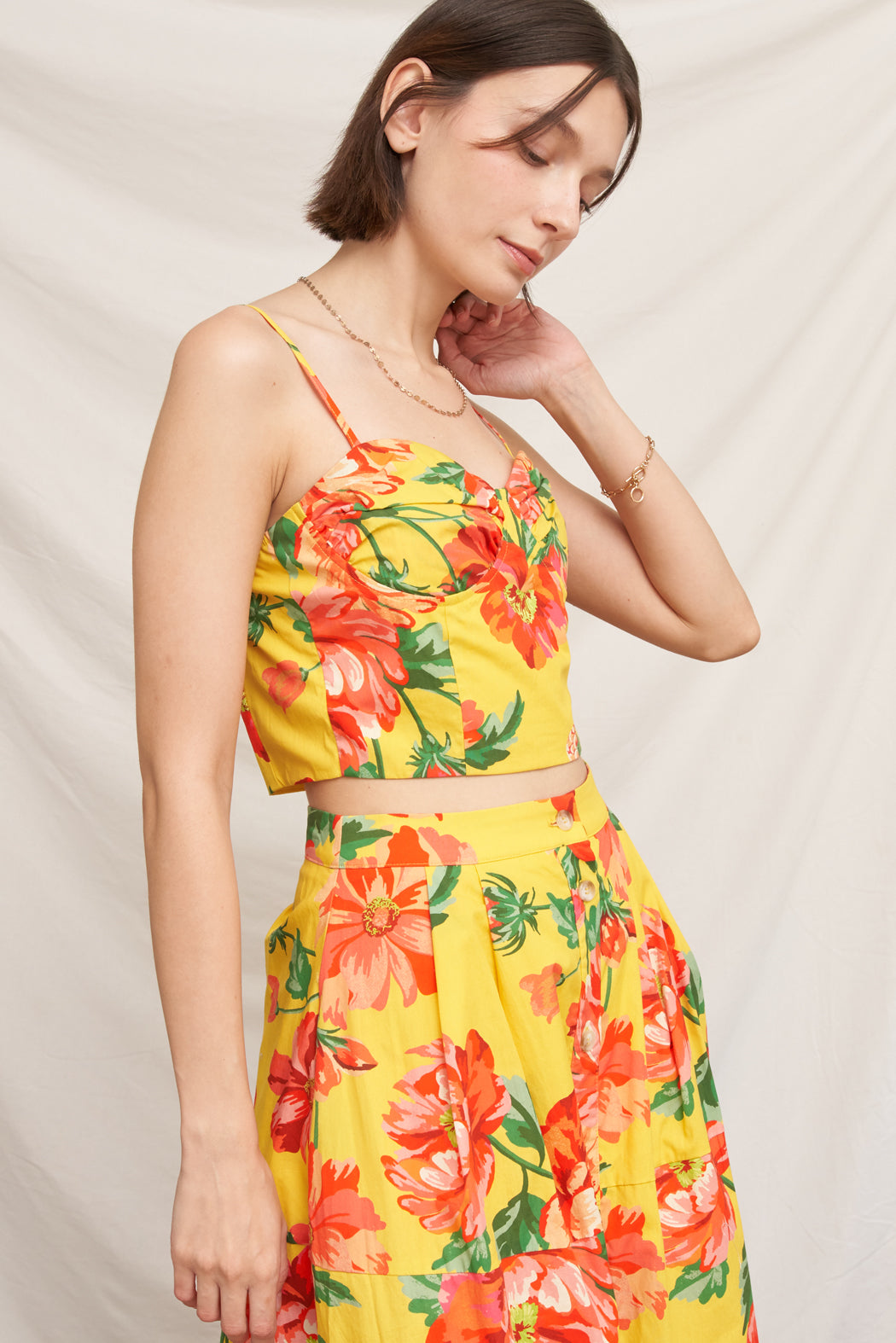 Rio Floral Bustier Top
